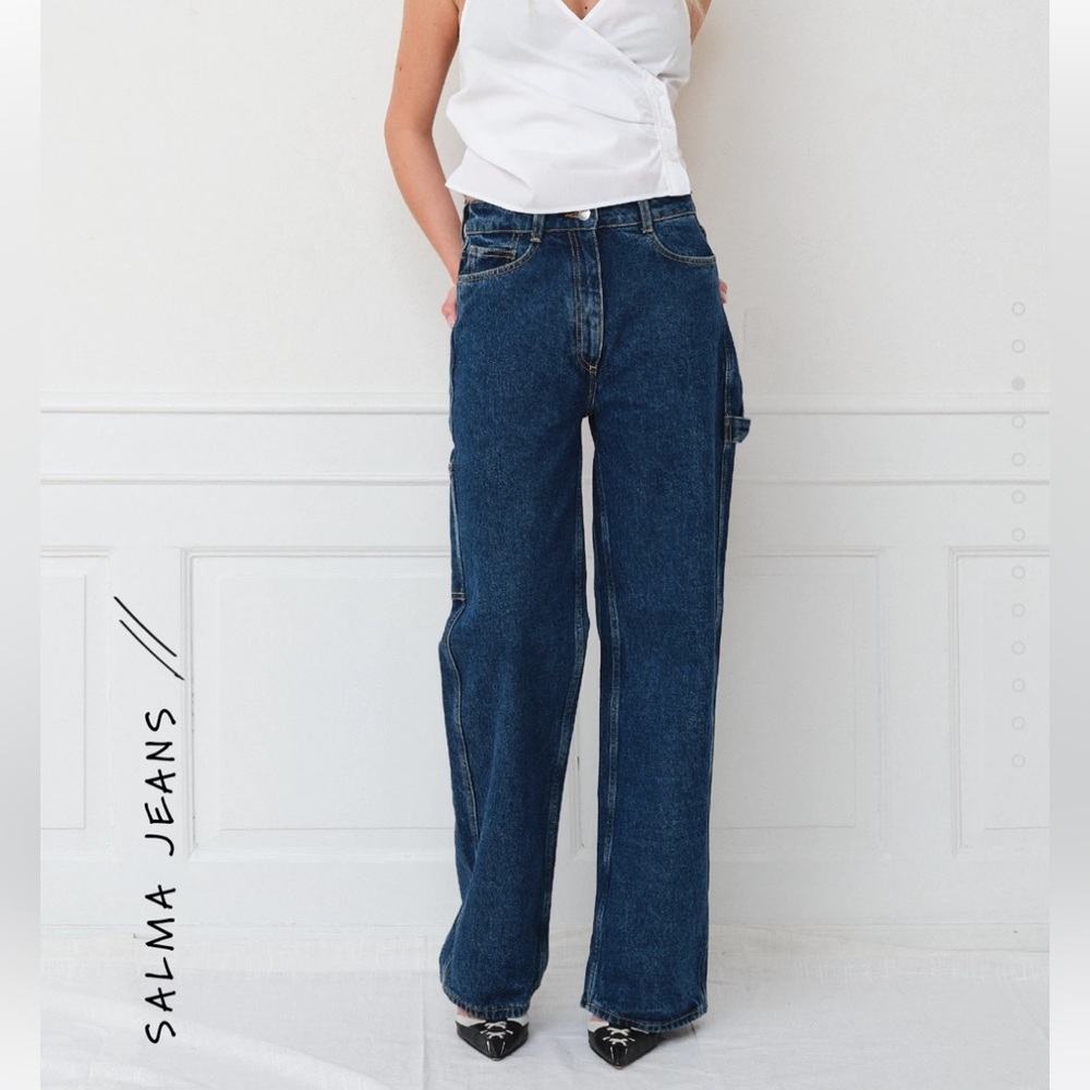 SAKS POTTS 'Salma' Straight Leg Jeans** Worn only 2-3 times , like brand new!